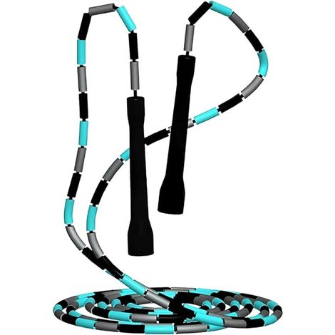 Beaded Jump Rope, Adjustable Length 3 m with Unbreakable Handles and Beads, Anti-Tangle, Jump for Fitness Training, Exercise Equipment (1/5)