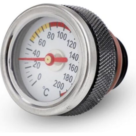 Bouchons de remplissage de jauge de température d'huile M20x1,5 pour moto, jauge 0-200 ℃, bouchons de soupapes de moteur (1/5)