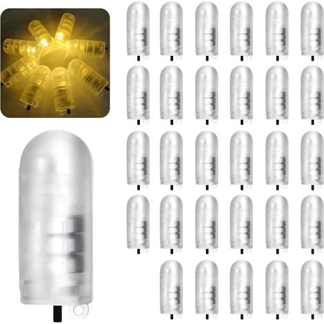 Lot de 30 Ampoule LED Crochet Interrupteur Blanc Chaud Plastique Fête Mariage Noël (1/5)