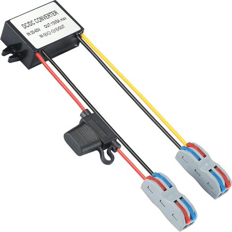 Convertisseur de Tension 24V à 12V 5A 60W Convertisseur Abaisseur Régulateur de Tension 12vDC 20V-60V vers 12V pour Système Solaire LED Camion Electric Scooter (1/5)