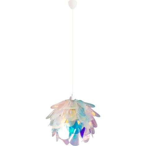 Suspension Luminaire Design Fleur Iridescent Métal et Plastique Ø 40 cm E27 - PANGIVO (1/5)