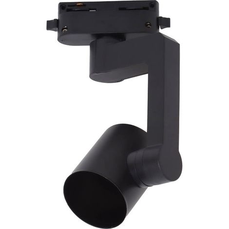 Foco carril monofásico GU10 Negro (1/5)