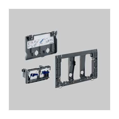 Geberit – Adaptateur pour plaques de commande WC Unica – Compatible avec cassettes 8 cm – Installation facile – Cadre de fixation inclus (1/5)