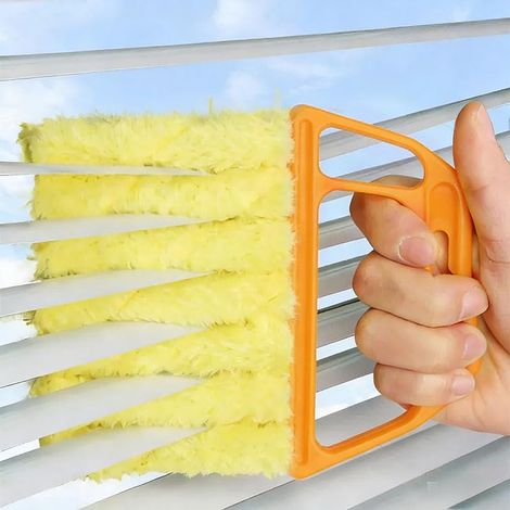 Outil de nettoyage de stores, lavable et amovible, plumeau de climatisation de fenêtre, fournitures de nettoyage de cuisine pour la (1/4)