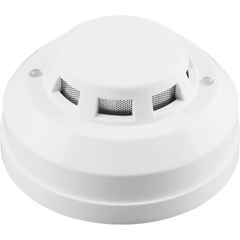 Détecteur de fumée filaire, capteur de fumée d'incendie, alarme incendie, avec fonction de réinitialisation automatique de l'alarme (DC9-24V) (1/5)