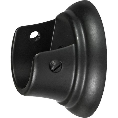 2 supporti neri laterali per tubo tenda diametro 20 mm (1/3)