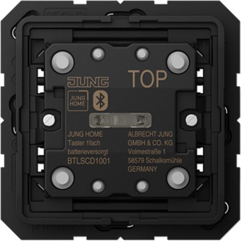 JUNG HOME Pulsador, alimentado por batería, 1 vía, Serie CD/LS BT LS CD 1001