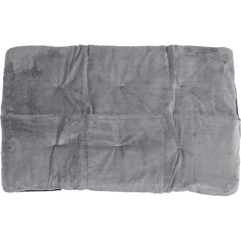 Coussin auto-chauffant pour animaux de compagnie, lit pour chat, doux pour la peau, tapis pour chien, portable, lavable, thermique, pour l'intérieur et l'extérieur, gris argenté XL (1/5)