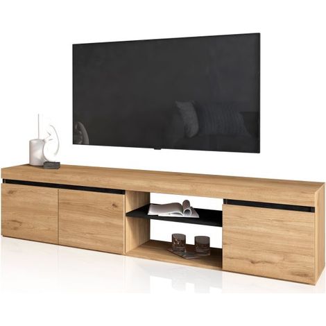 Mueble TV Ebos 160 Roble Nude - Ceniza (ancho) x 40cm (alto) (1/5)