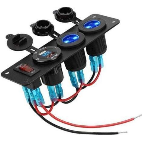 Prise allume-cigare USB 12V - Unbrand - Sortie USB - Précâblée - 12 volts - Installation facile (1/4)