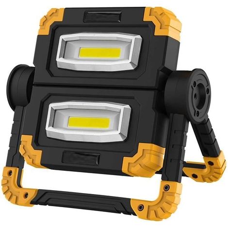 Projecteur LED - 20W - 1500 Lumens - Rechargeable - Rotation 360° (1/4)