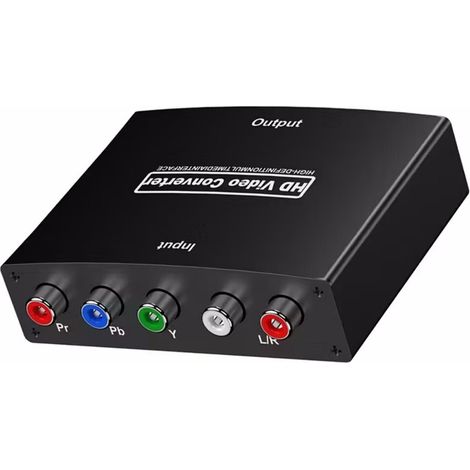 Adaptateur de conversion vidéo YPbPr vers HDMI, Convertisseur composant 5 RCA RGB pour téléviseurs HD (1/5)