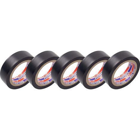 MINKUROW 10 Pezzi Nastro Isolante Elettrico Nero Reggiatura E Fissaggio Cavi Elettrici Rotoli Isolamento Termico In Pvc Per Riparazione Auto, Bici, Fai Da Te, Condotto Elettricista (3 Cm Di Larghezza (1/5)