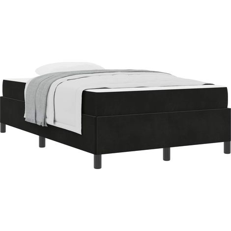Maison Exclusive - Struttura del letto con materasso Nero 120 x 190 cm Tessuto