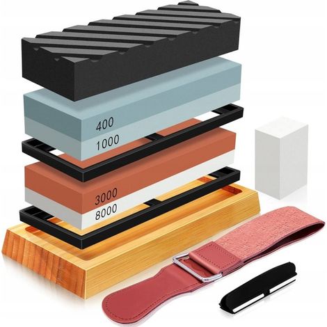 Messerschärfsteine, Schleifstein, Wetzstein, Wasserstein-Set