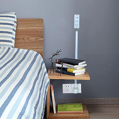 Extension de prise de courant, 2 prises xAC, 1xUSB A C, extensible, rotative à 180 degrés, pour canapé-lit, prise US (1/4)