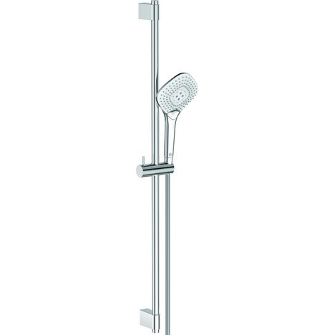 Ideal Standard Idealrain Evo Jet - Set doccia Diamond, asta saliscendi 90 cm, con doccetta a mano, 3 getti, cromato B1764AA (1/5)