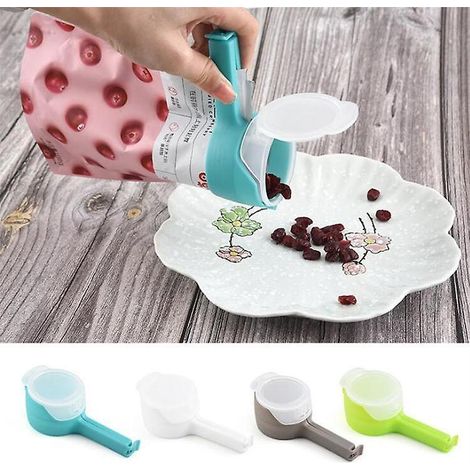 lot De 4 Clips De Fermeture, Clips De Cuisine, Distributeurs De Snacks, Clips Pour Bacs  Lgumes, Clips Pour Sacs (1/5)