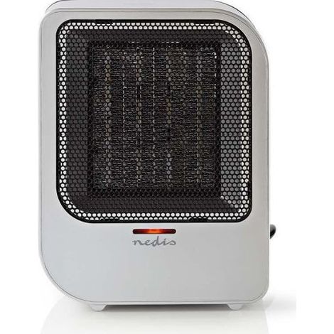 Radiateur soufflant céramique NEDIS 1500W gris, chauffage d'appoint électrique puissant et compact pour la maison (1/5)