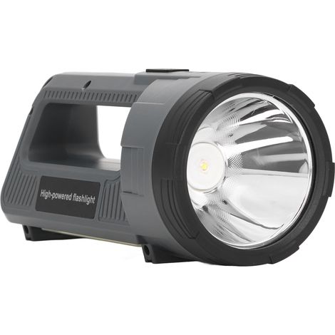 Lampe torche LED haute intensité portable, batterie intégrée 2400mAh, banque d'énergie avec sortie USB multifonction, projecteur de secours avec signal d'alerte, modèle TZ02502. (1/5)