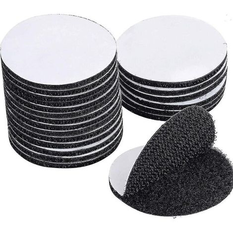 60 pièces de ruban Velcro auto-adhésif réutilisable ultra-résistant, ruban Velcro double face, ruban Velcro auto-adhésif extra-résistant (1/5)