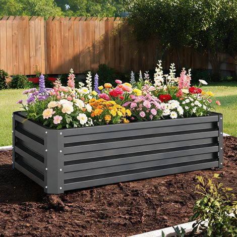 Porte-plantes en verzinkter acier 110 x 50 x 30 cm (1/5)