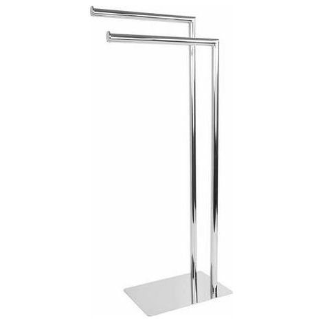 PIANTANA PORTA ASCIUGAMANI POSEIDON Misura: Spazzolato cm 18 x h.77,2x33,5
