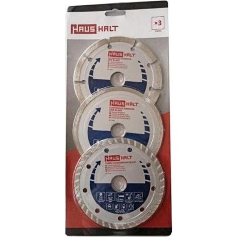 Hikoki Jeu de lames de scie diamant 3 pièces argent