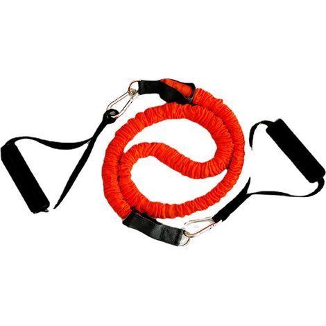 Single-person pull rope with fabric coating to prevent breakage, elastic fitness rope for men and women, muscle training, high-elasticity resistance rope