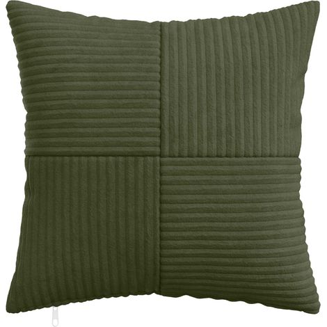 vidaXL Funda de almohada 6 pcs ALMELO Verde 30 x 30 cm pana (1/2)