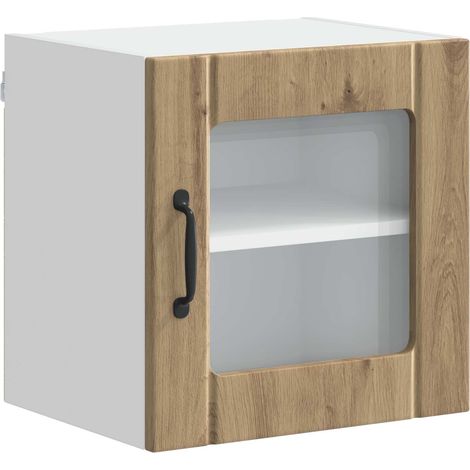 Maison Exclusive - Armario de vidrio para pared LUCCA Roble Artes