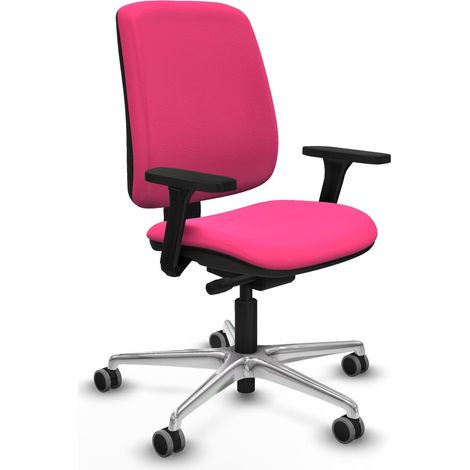 Sedia da ufficio piqueras y crespo Alares rosa pelle sintetica (1/2)