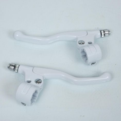 Paire de cocottes blanc droite gauche Lusito look vintage levier (1/5)