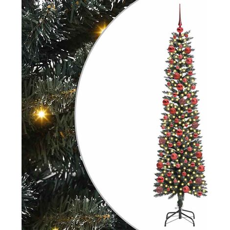 Sapin de Noël Arbre de Noël artificiel Vert 180 cm PVC, plastique et acier (1/5)