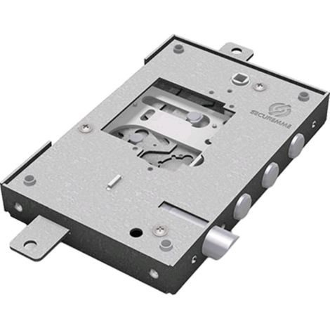 Serratura Metallo Applicare Nuda 2500 Securemme S/Cuore M4 Tripl+Scr Ip.Mm 37 E.Mm 63 Dx - 1 Pz (1/2)
