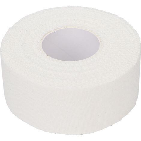 Bande adhésive sportive blanche à bord picot, 2,5 cm x 10 m, ruban de soin pour doigt, cheville, attelle premier soin. (1/5)