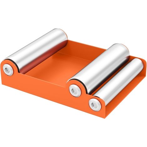 Support de nettoyage pour roue de moto avec roulettes et rampe - capacité 220 kg, largeur pneu jusqu'à 180 mm, couleur orange (1/5)