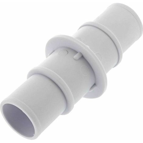 2pcs Raccord droit d'aspiration de piscine pour piscine compatible avec 1-1/4" et 1-1/2" ,123.8cm,blanc (1/4)