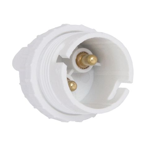DEBFLEX - DOUILLE B22 DOUBLE BAGUE NYLON BLANC - 712030