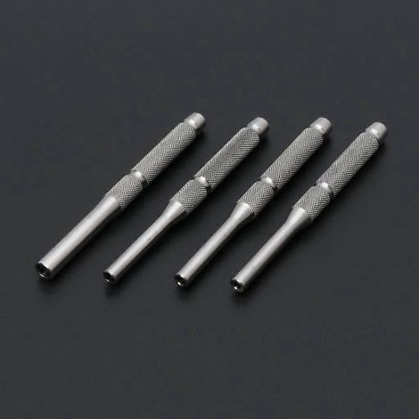 Kit de démarrage d'outils à goupilles creuses en acier inoxydable de différentes tailles (4 pièces/ensemble). (1/4)