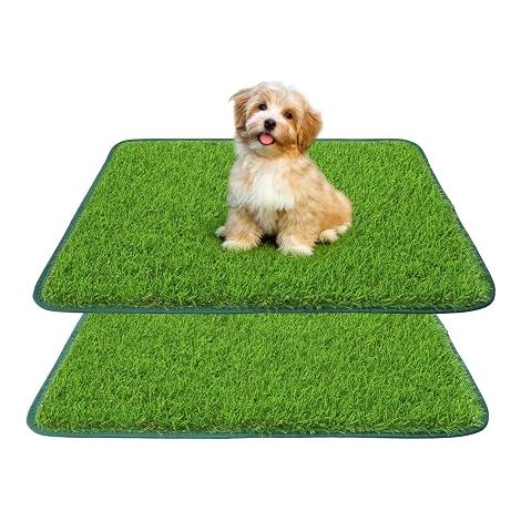 Dog Urine Tray Dog Urine Tray with Grass Mat, Artificial Grass Mat for Apartment, Balcony, Patio (1/5)