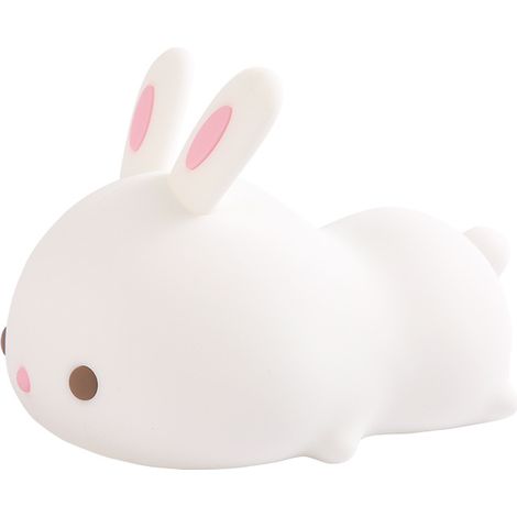 Filiyano-Veilleuse pour enfants, veilleuse lapin, veilleuse bébé kawaii, décoration chambre bébé, décoration chambre ado fille, cadeau d'anniversaire (1/4)
