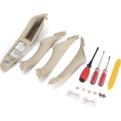 Panneau de lève-vitre et poignée de porte intérieure 51417225890 compatible F10 Série 5 Beige (1/5)
