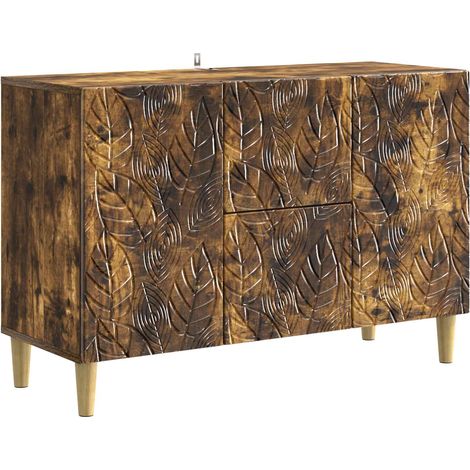 Credenza Rovere Fumo 89 x 34,5 x 60 cm Legno ingegnerizzato vidaXL