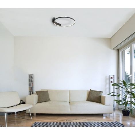 Plafonnier anneau noir Ø60 LED 38W Velvet Maxlight C0198