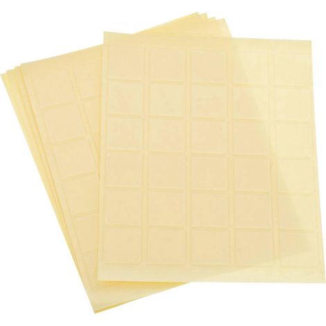 150 autocollants adhésifs transparents carrés double face, sans traces.-1.5X1.5X0.1CM-Transparent (1/3)
