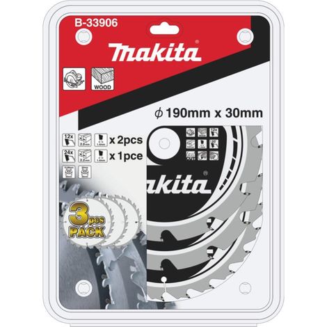 Set di 3 lame Ø190mm - MAKITA B-33906