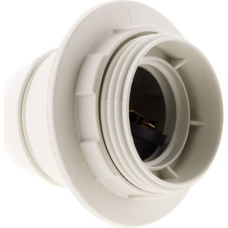 Zenitech – Douille E27 en polyester blanc – Culot E27 – Puissance 100W – Tension 230V – Installation facile pour lampadaires (1/7)
