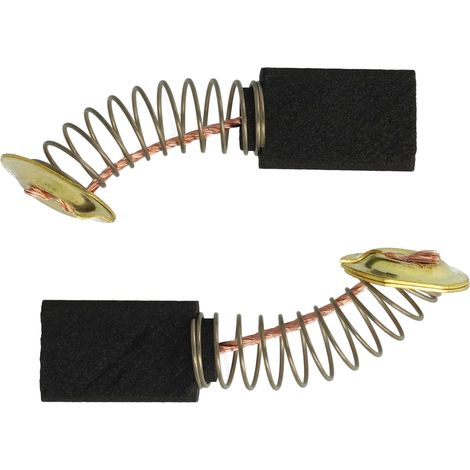 vhbw 2x spazzola carbone 19 x 11 x 5mm sostituisce Dolmar 957.802.410 per utensile elettrico, motosega + molla