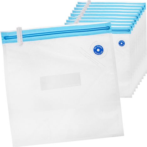 Bolsas de vacío para alimentos de 22x21 cm, 10 unidades.